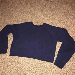 Navy blue crop Top Sweater